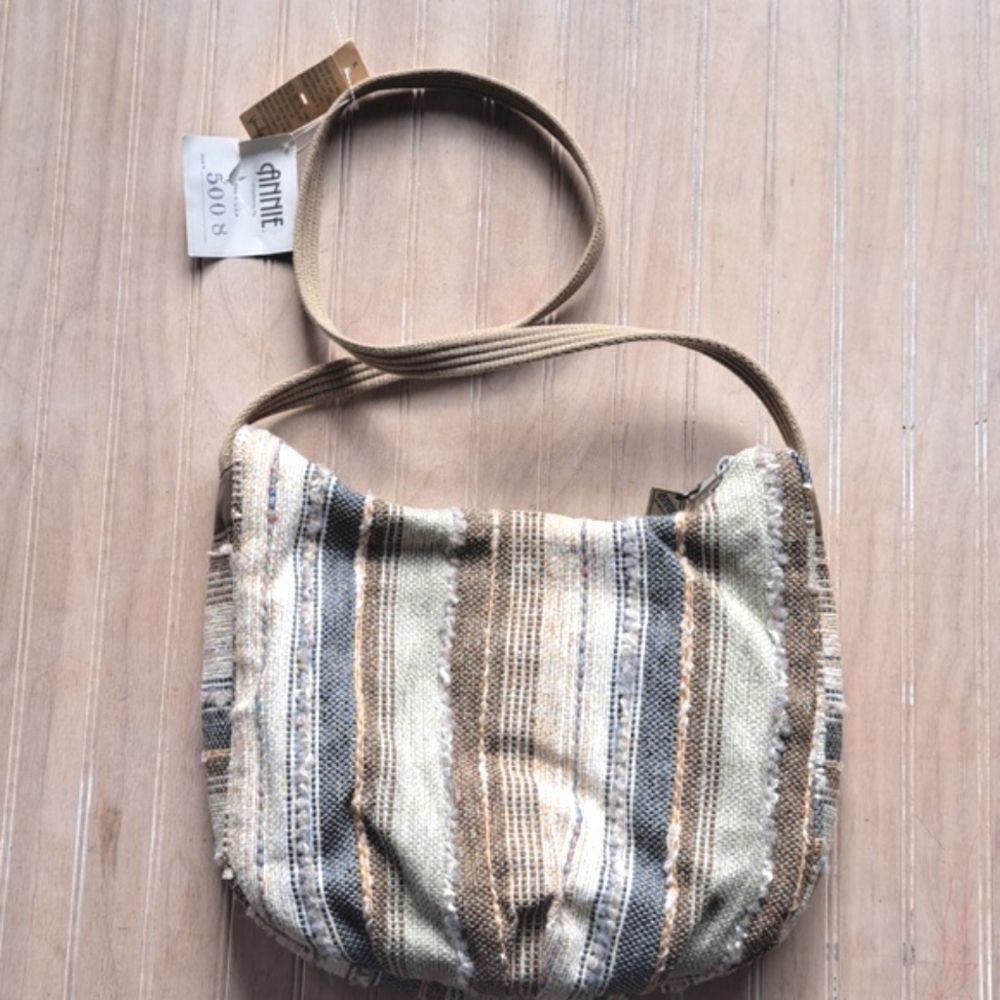 NWT Annie of California Vintage Woven Tapestry Shoulder Bag Boho Southwestern - Picture 4 of 14
